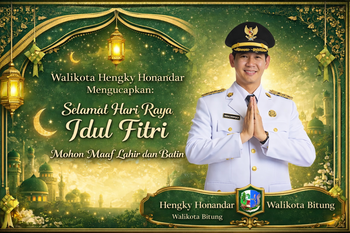 PESAN TEGAS WALI KOTA BITUNG HENGKY HONANDAR DI IDUL FITRI: JANGAN BIARKAN PERPECAHAN MERUSAK PERSATUAN