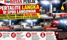 Pertalite Langka di SPBU Langowan, Harga Eceran Tembus Rp25 Ribu, Warga Minta Pengisian Jeriken 20–40 Liter Ditertibkan